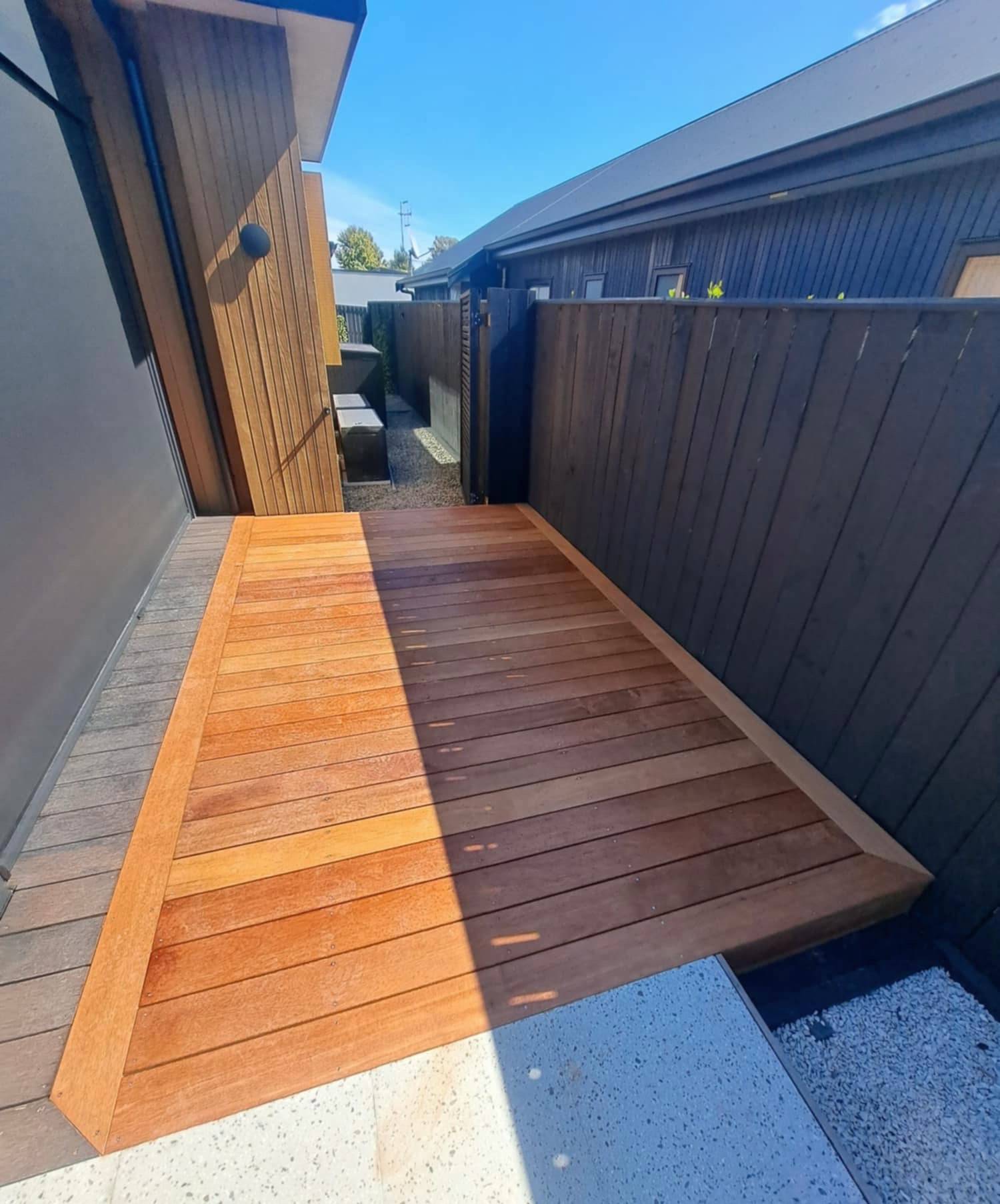 nelson deck builders finsihed timber deck