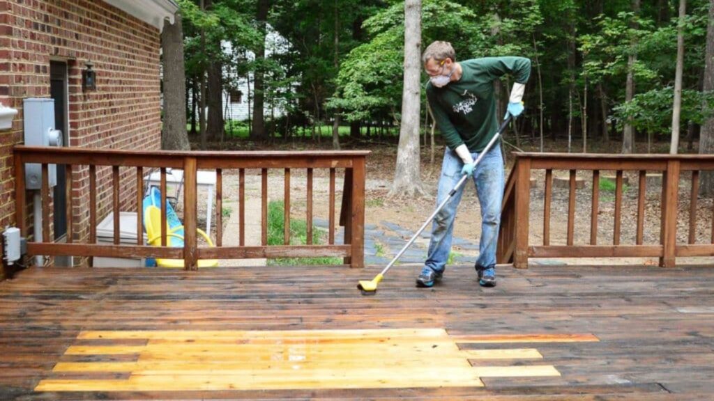 how to strip stain from deck nz