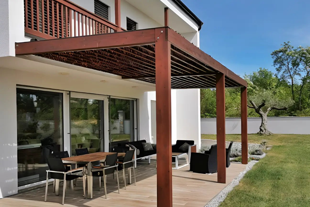 Custom pergola installation showcasing Pergolas Nelson craftsmanship